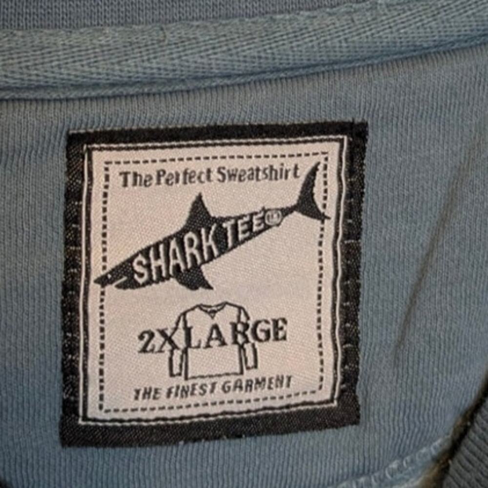 SHARK TEE "The Perfect Sweatshirt" Crew Neck Boxy Fit Dusty Green - 2XL - Picture 5 of 6